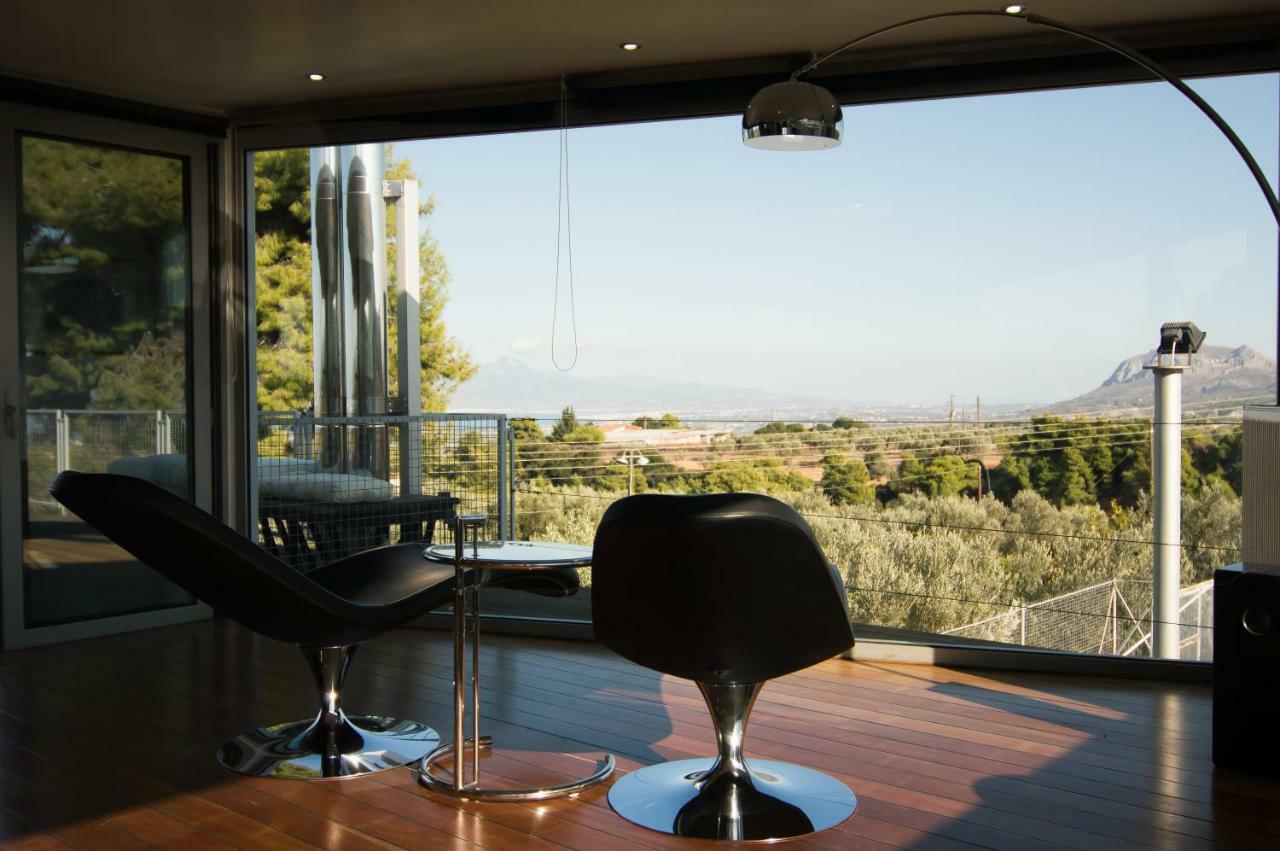 Country Villa Peloponnese With Tennis Court And Pool Zevgolateion Luaran gambar