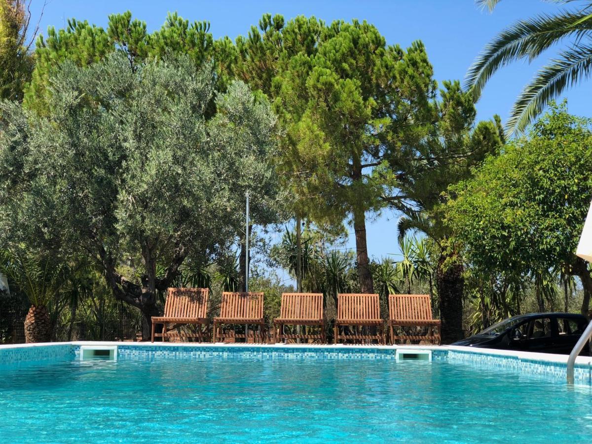 Country Villa Peloponnese With Tennis Court And Pool Zevgolateion Luaran gambar